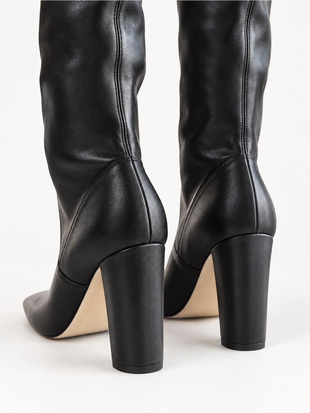 Marc Fisher LTD Black Over-the-Knee Pointed Toe Boots Size 8M - Picture 2 of 4